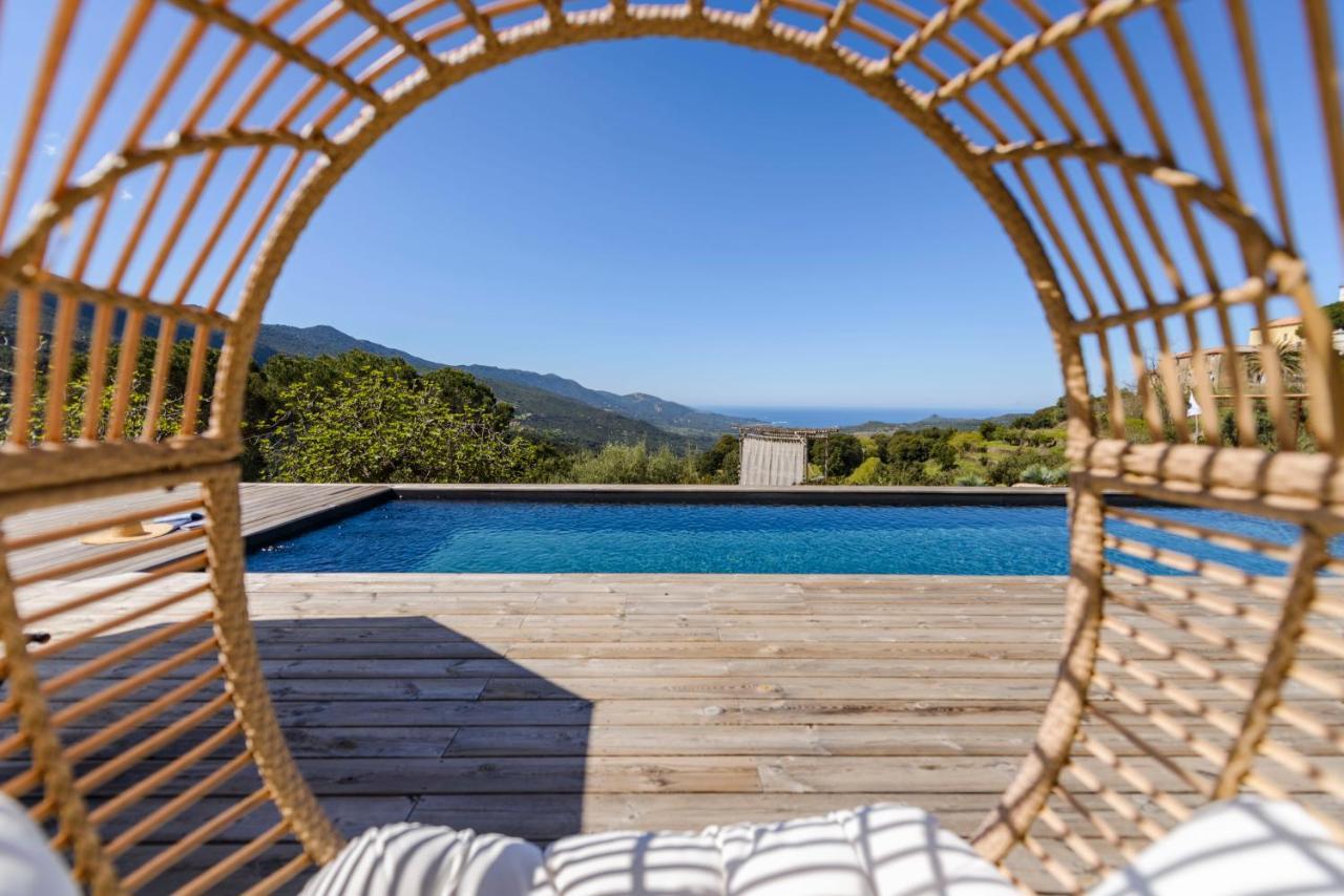Terre De Maquis, Maison D'Hotes Vue Mer Corse Sari-D'orcino Exterior photo
